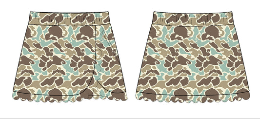 baby girl light green yoga skirt preorder