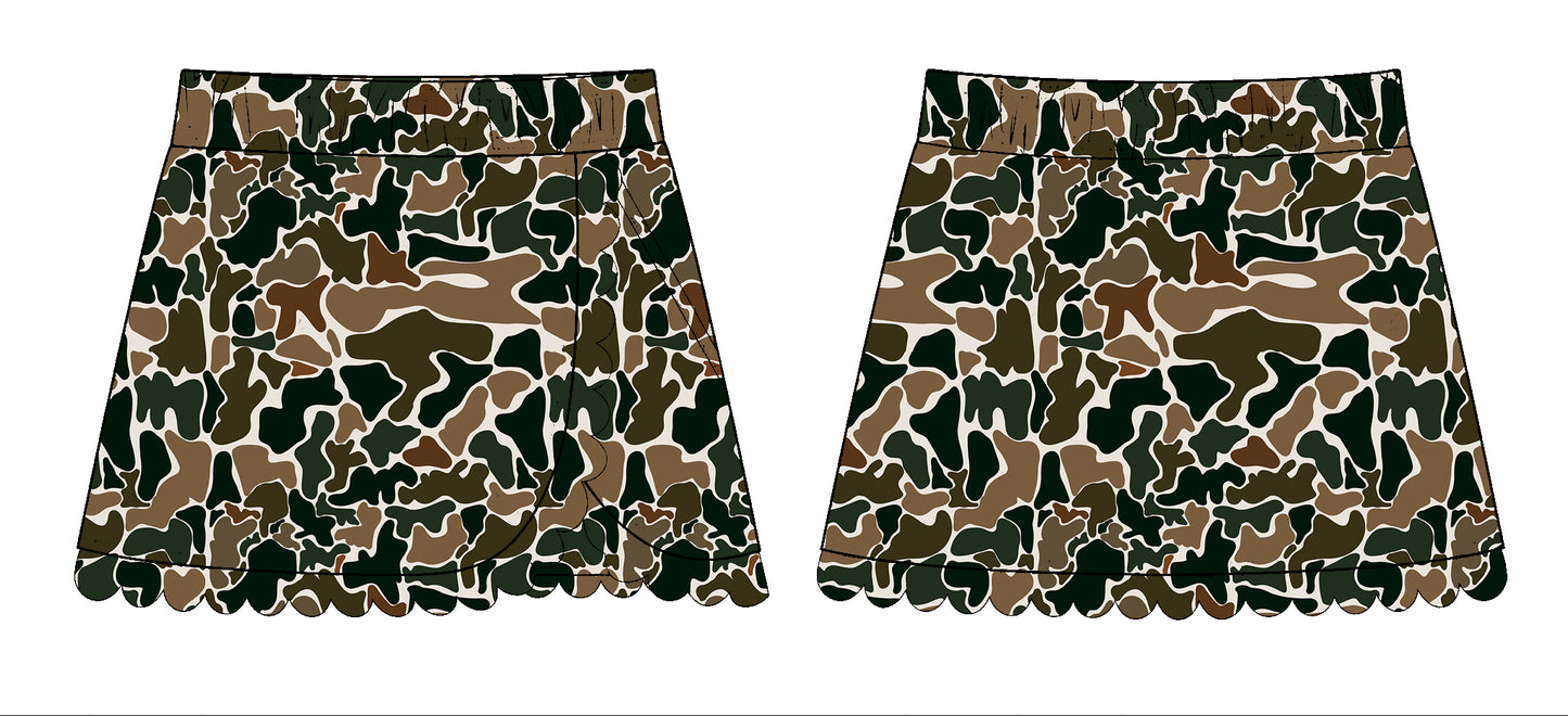 baby girl green yoga skirt preorder