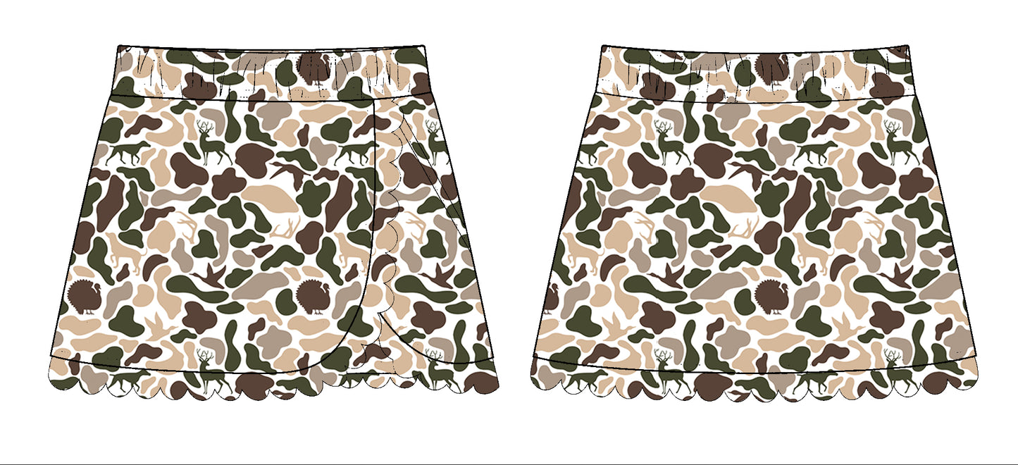 baby girl khaki yoga skirt preorder