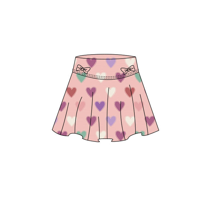 baby girl valentines heart yoga skirt preorder