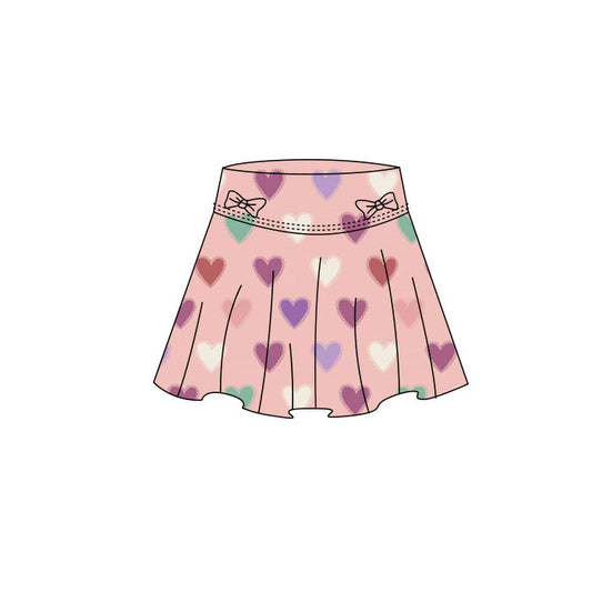 baby girl valentines heart yoga skirt preorder