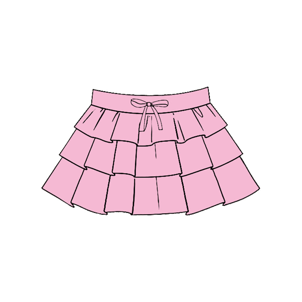 baby girl pink color summer yoga skirt preorder