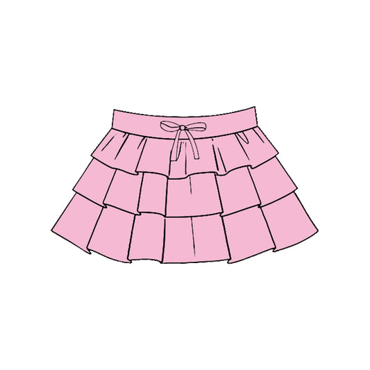 baby girl pink color summer yoga skirt preorder