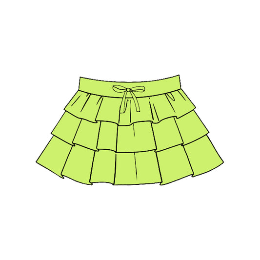 baby girl lime green color summer yoga skirt preorder