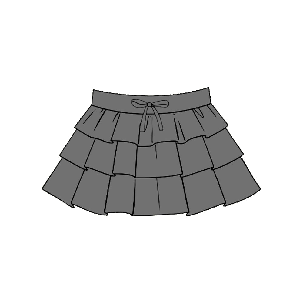 baby girl dark grey color summer yoga skirt preorder