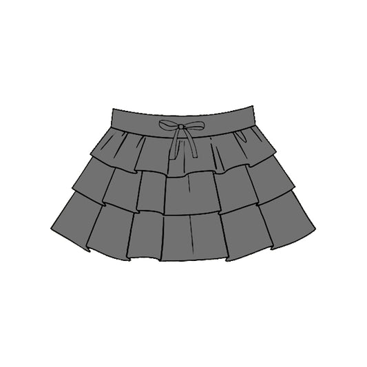 baby girl dark grey color summer yoga skirt preorder