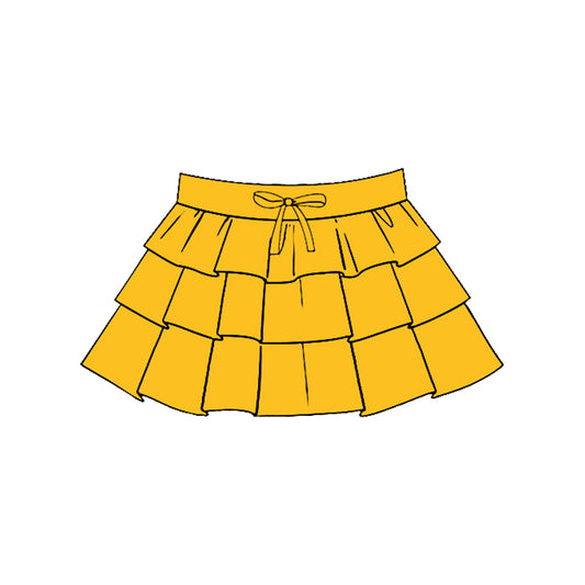 baby girl golden color summer yoga skirt preorder