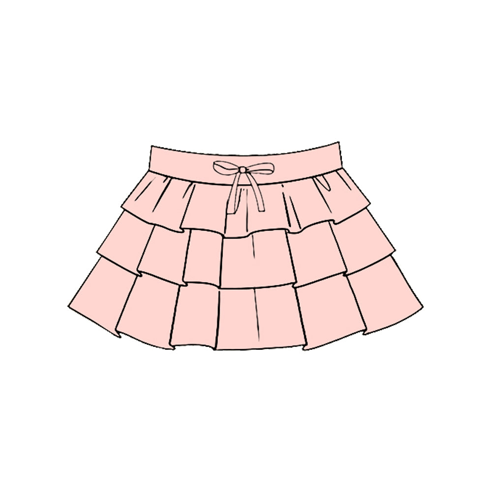 baby girl  pink color summer yoga skirt preorder