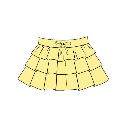 baby girl yellow color summer yoga skirt preorder