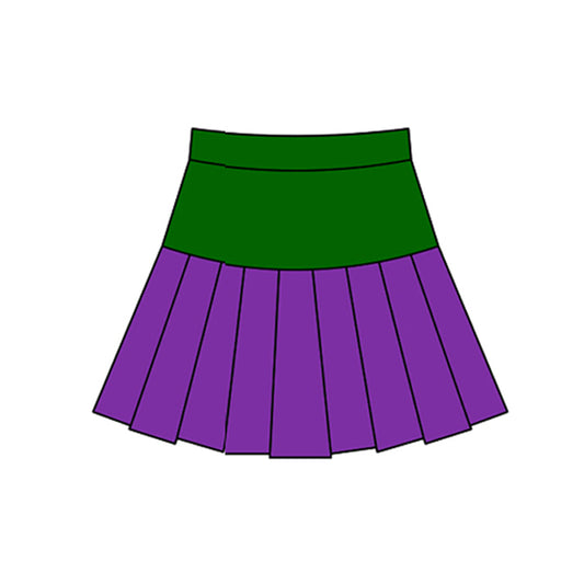 baby girl Mardi Gras color summer yoga skirt preorder