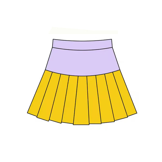 baby girl Mardi Gras color summer yoga skirt preorder