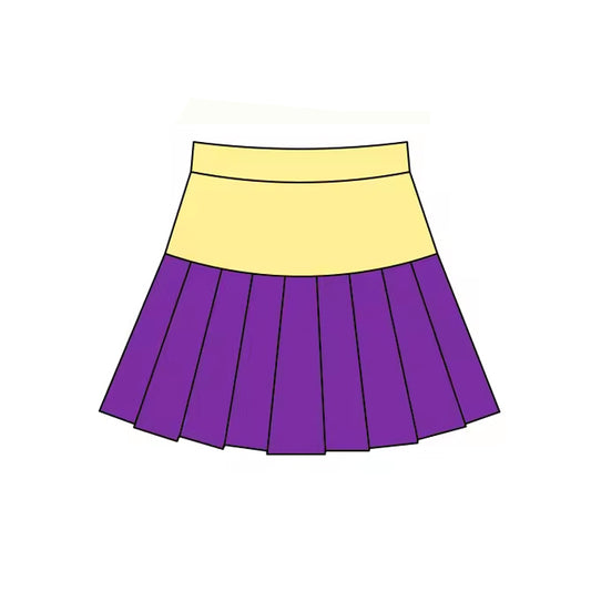 baby girl Mardi Gras color summer yoga skirt preorder