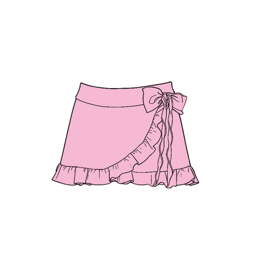 baby girl hot pink color summer yoga skirt preorder