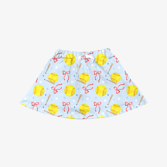 baby girl softball yoga skirt preorder