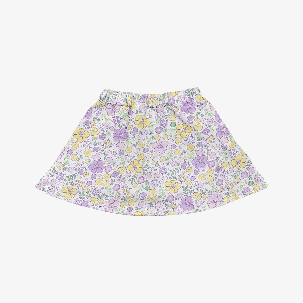 baby girl lavender yellow yoga skirt preorder