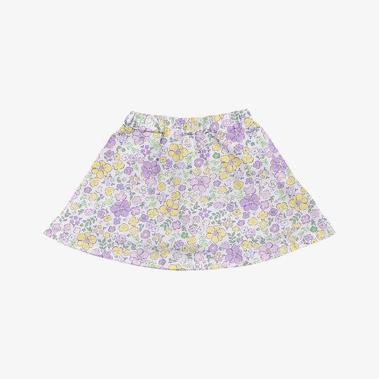 baby girl lavender yellow yoga skirt preorder