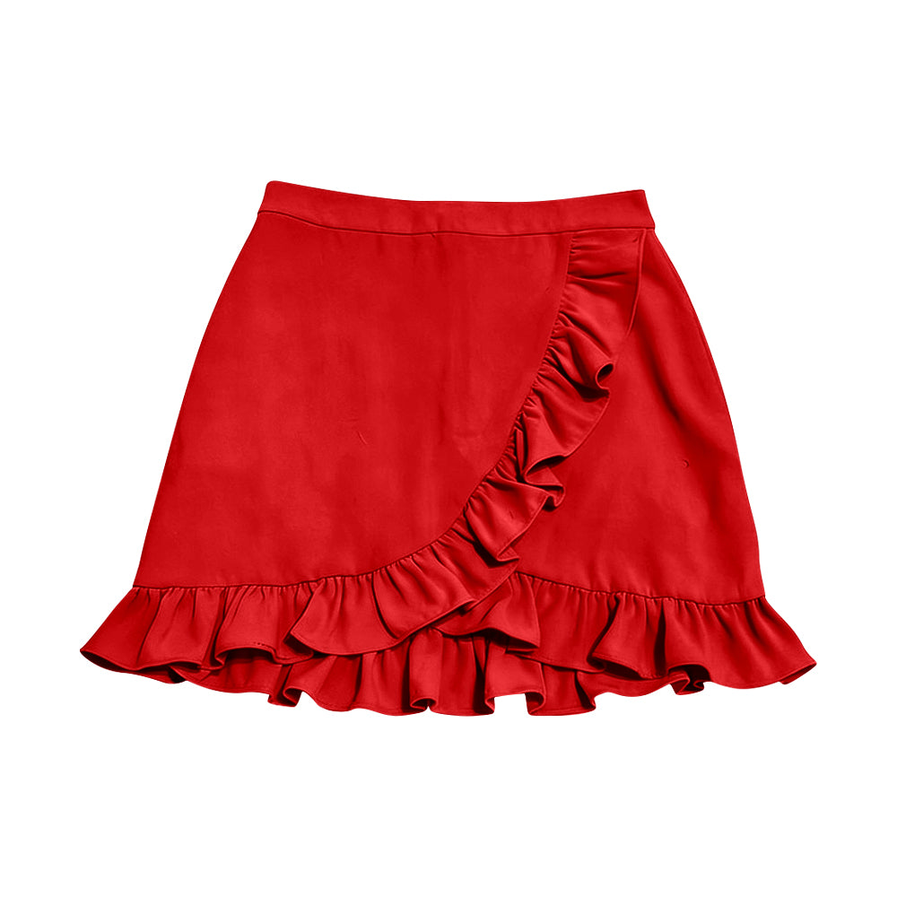 Toddle baby girls red yoga skirt preorder