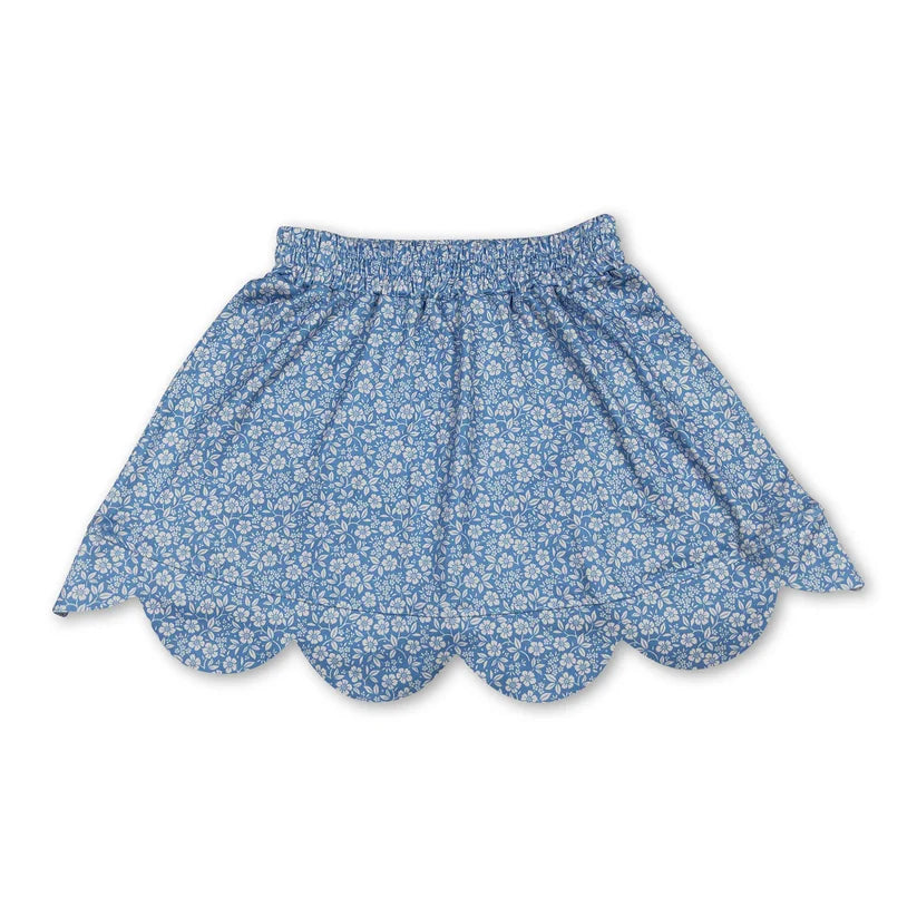 baby girl pink floral summer skirt