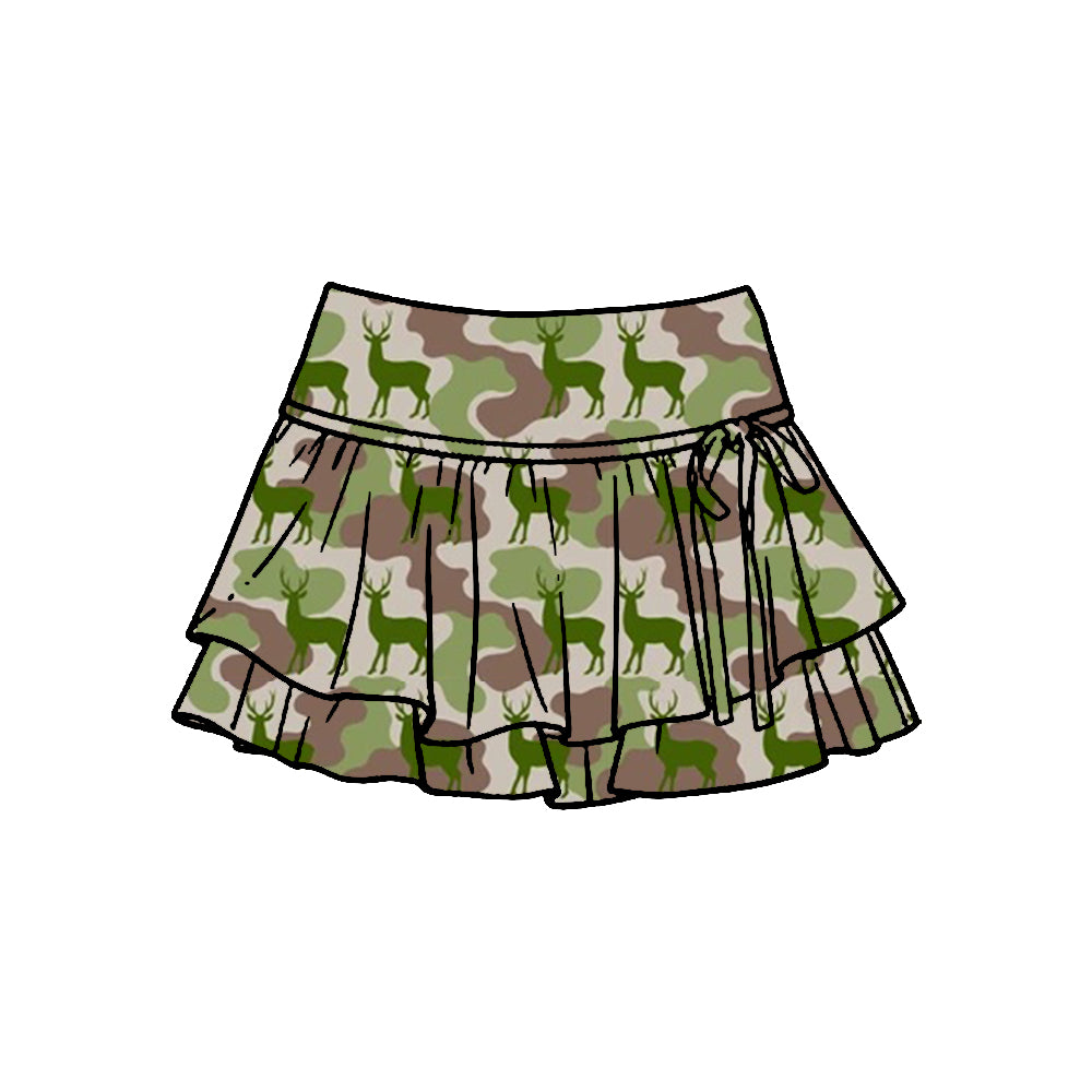 Baby girls deer camo yoga skirts preorder