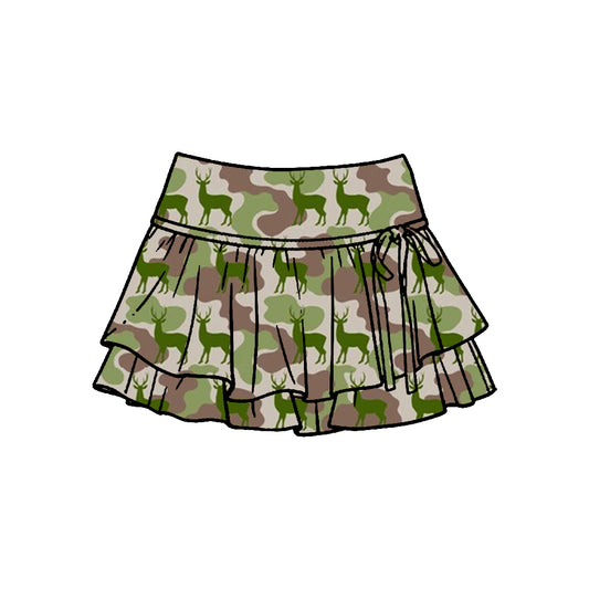 Baby girls deer camo yoga skirts preorder