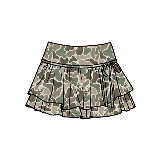Baby girls deer camo yoga skirts preorder