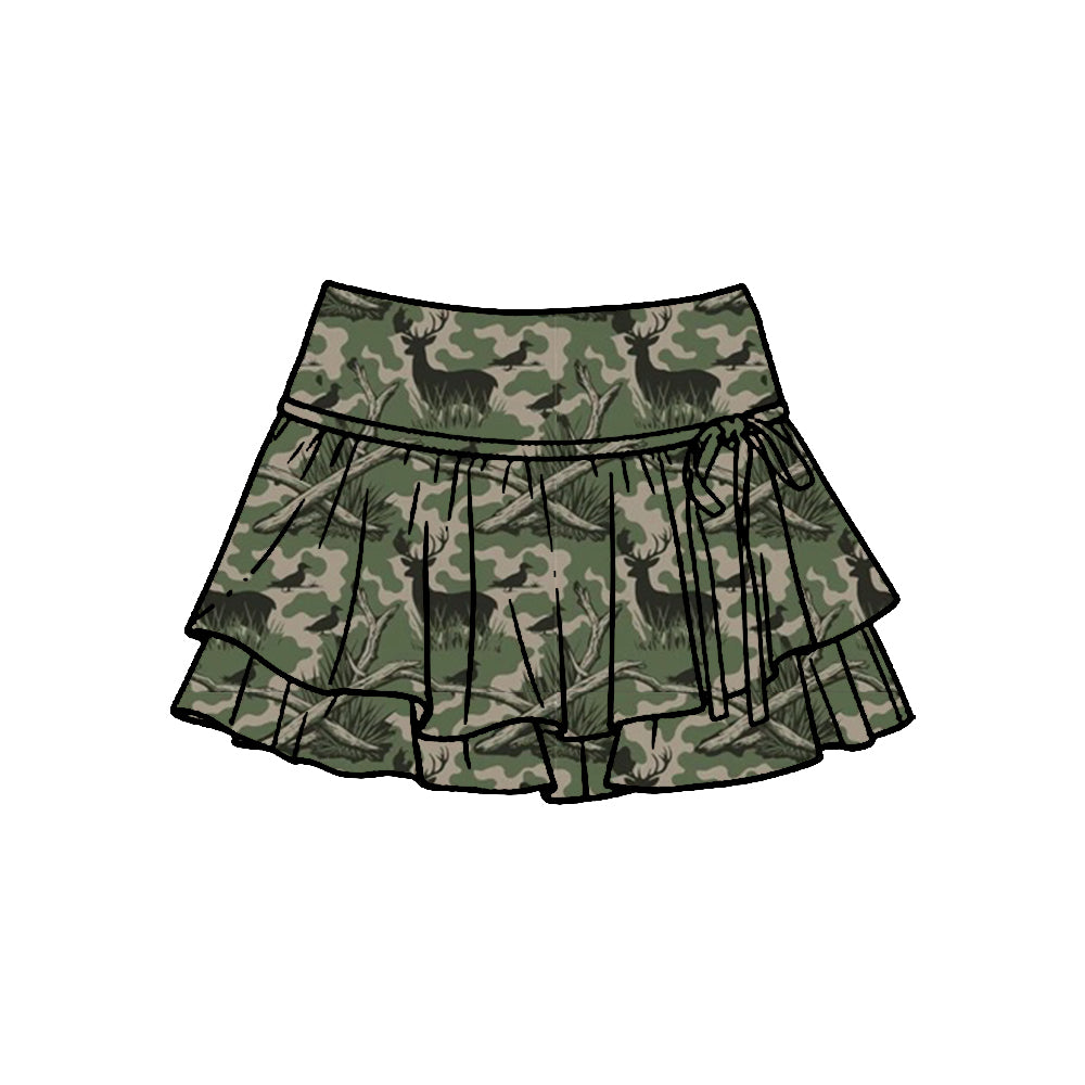 Baby girls deer camo yoga skirts preorder