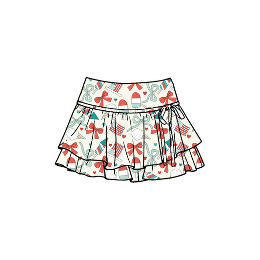 America popsicle design girls yoga skirts preorder