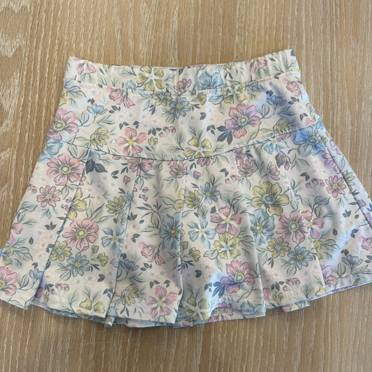 Pink blue flowers design girls yoga skirts preorder