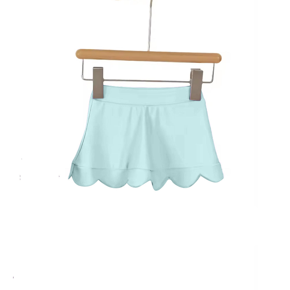 Blue color girls summer yoga skirts preorder