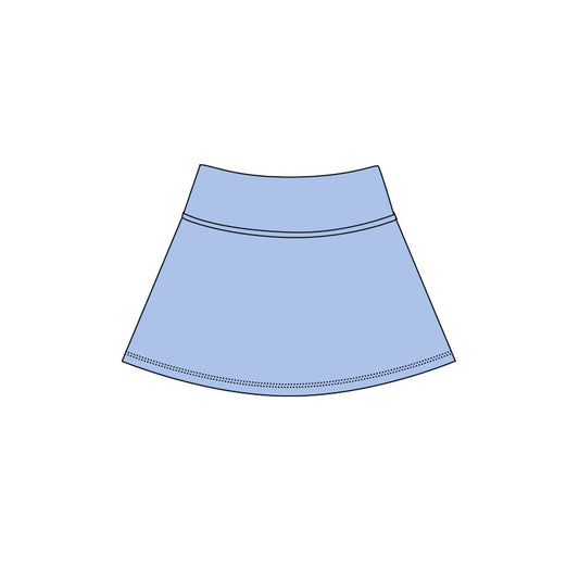 Blue color girls summer yoga skirts preorder