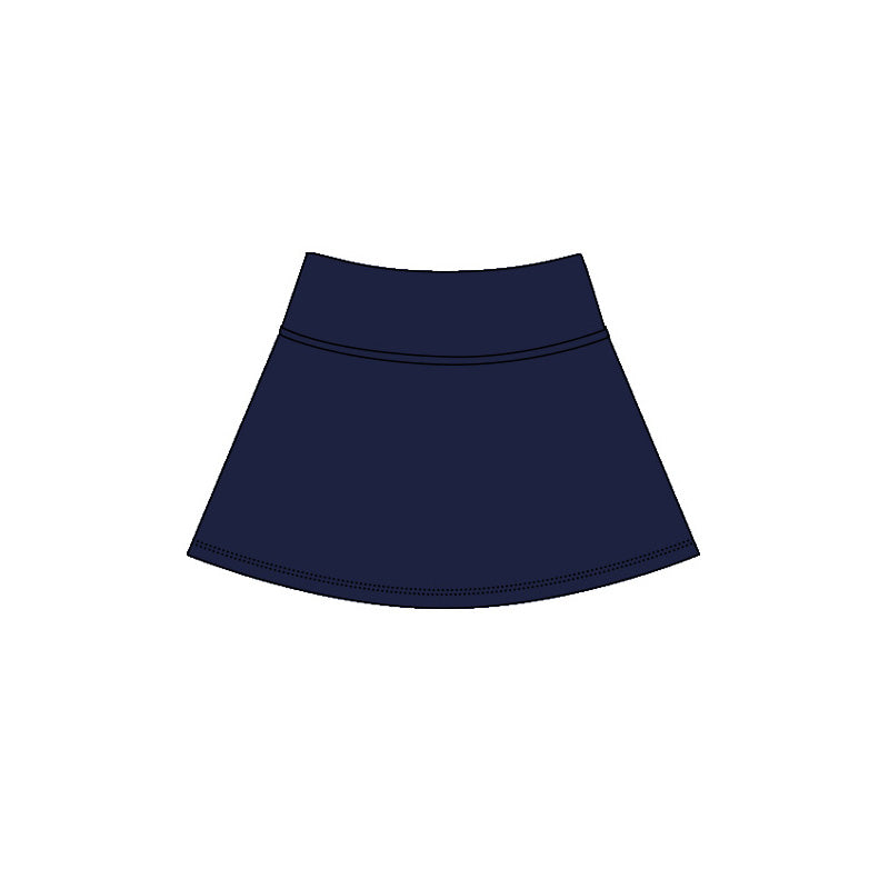 Navy color girls summer yoga skirts preorder