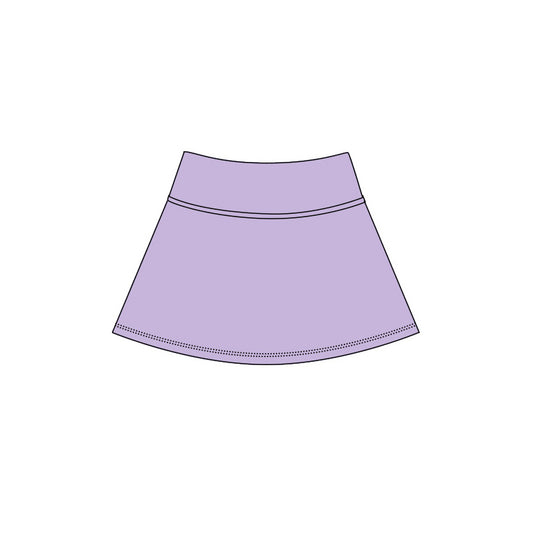 Lavender color girls summer yoga skirts preorder