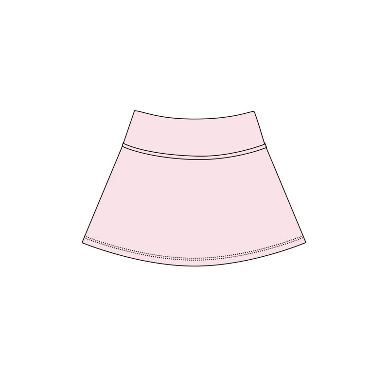 Pink color girls summer yoga skirts preorder