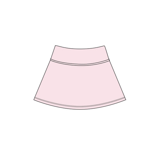Pink color girls summer yoga skirts preorder