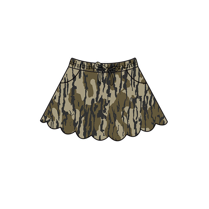 Camo print girls summer skirts preorder