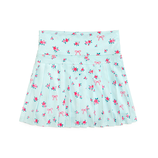 Pink flowers print girls summer yoga skirts preorder