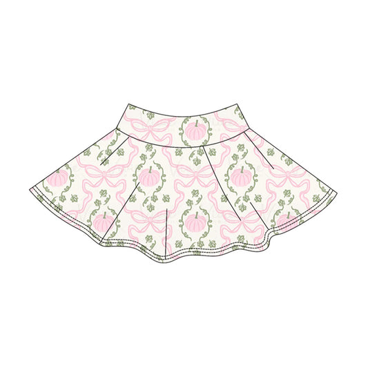 Toddle baby girls pink pumpkin summer yoga skorts preorder