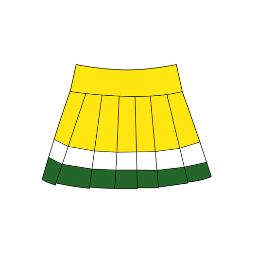 Yellow color girls summer yoga skirts preorder
