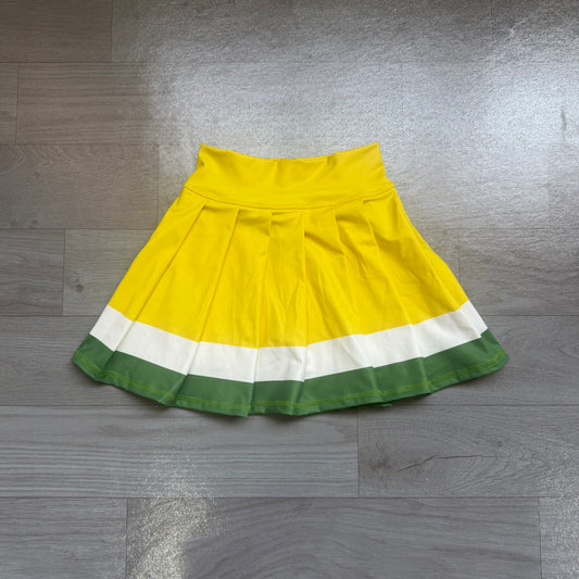 Yellow color girls summer yoga skirts preorder