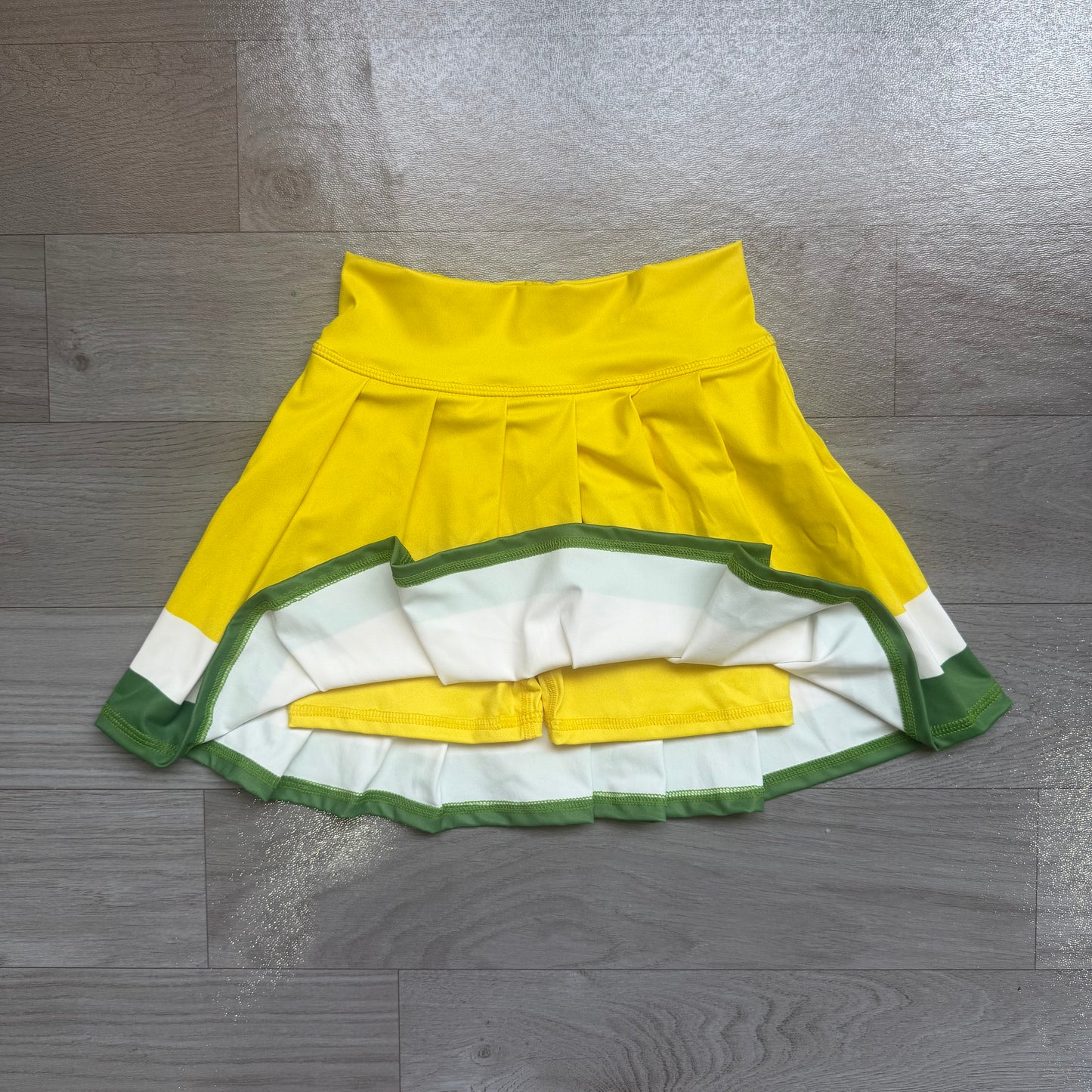 Yellow color girls summer yoga skirts preorder