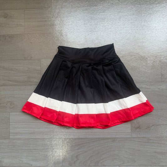 Black red color girls summer yoga skirts preorder