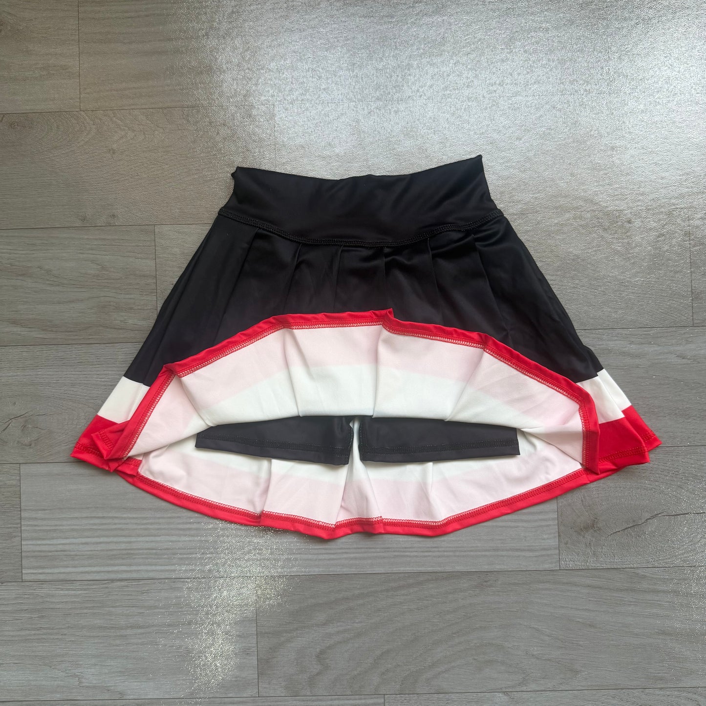 Black red color girls summer yoga skirts preorder