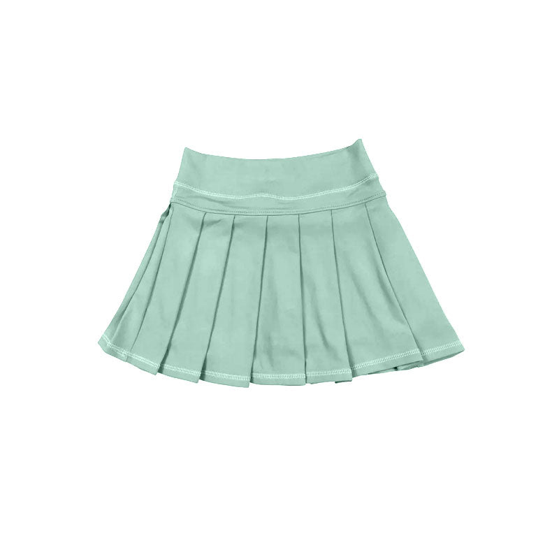 Mint green print girls summer yoga skirts preorder