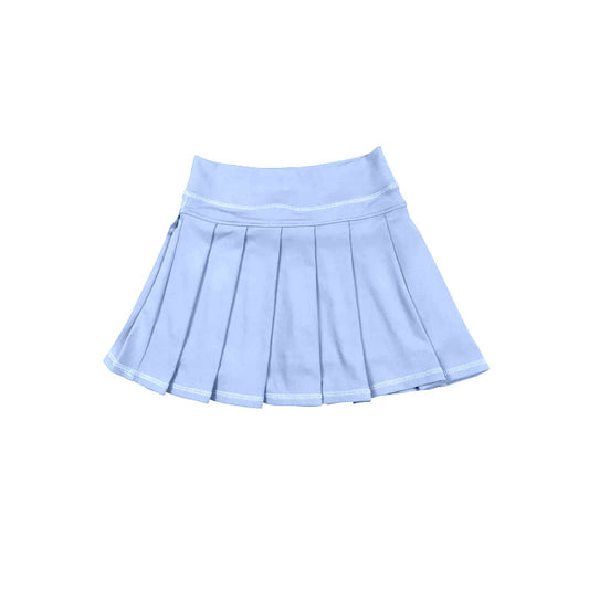 Baby blue color girls summer yoga skirts preorder
