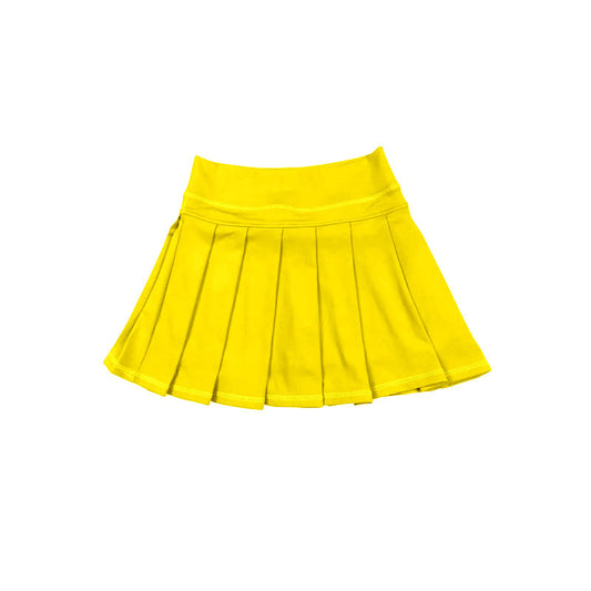 Yellow color girls summer yoga skirts preorder