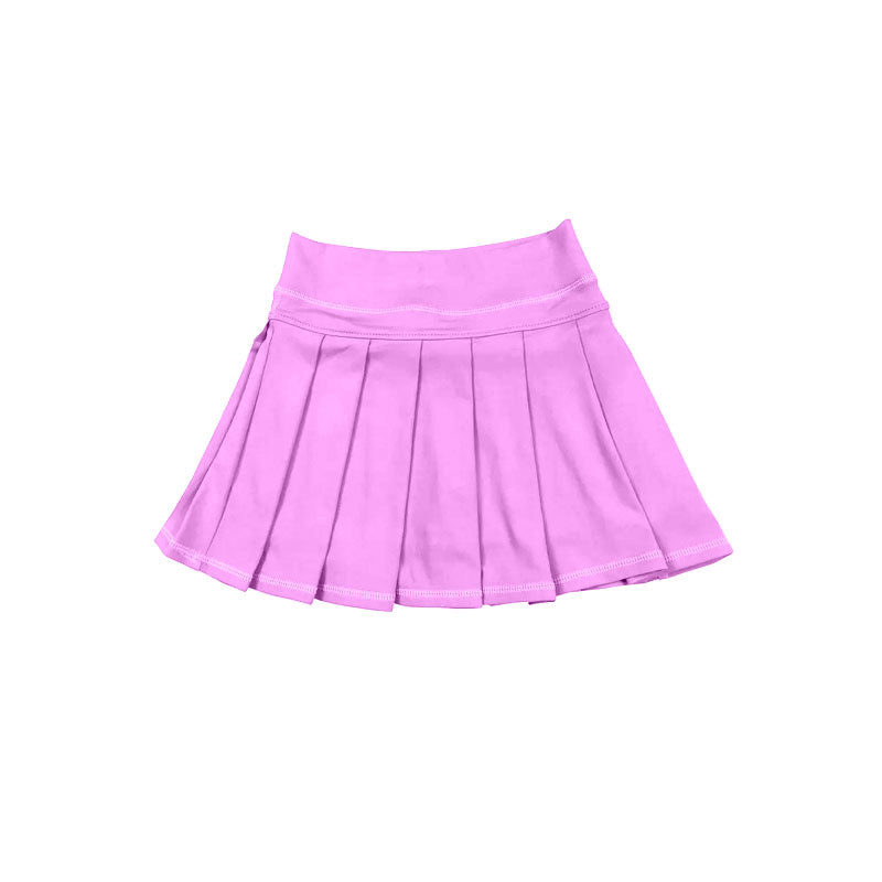Lavender color girls summer yoga skirts preorder