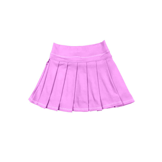 Lavender color girls summer yoga skirts preorder
