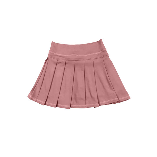 Dusty pink color girls summer yoga skirts preorder