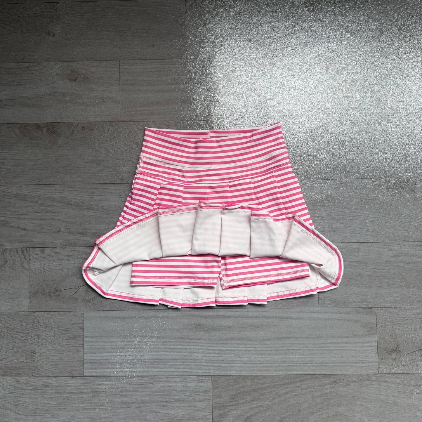 Pink stripes girls summer yoga skirts preorder