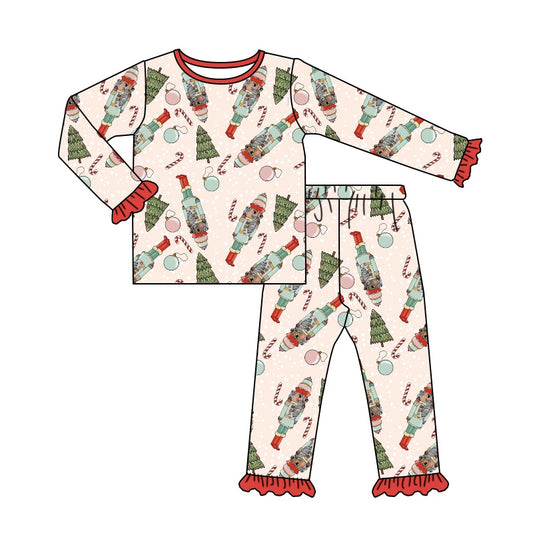 Pre order girls Christmas pajama set kids fall winter sleepwear